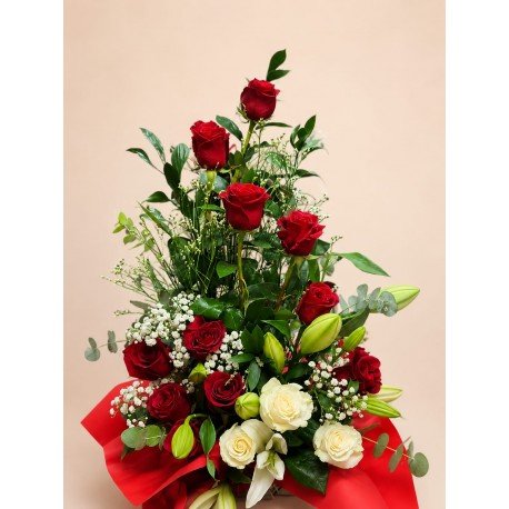 centro de flores amor 
